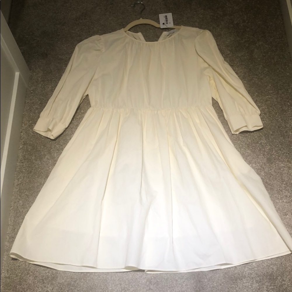 Cream smock dress